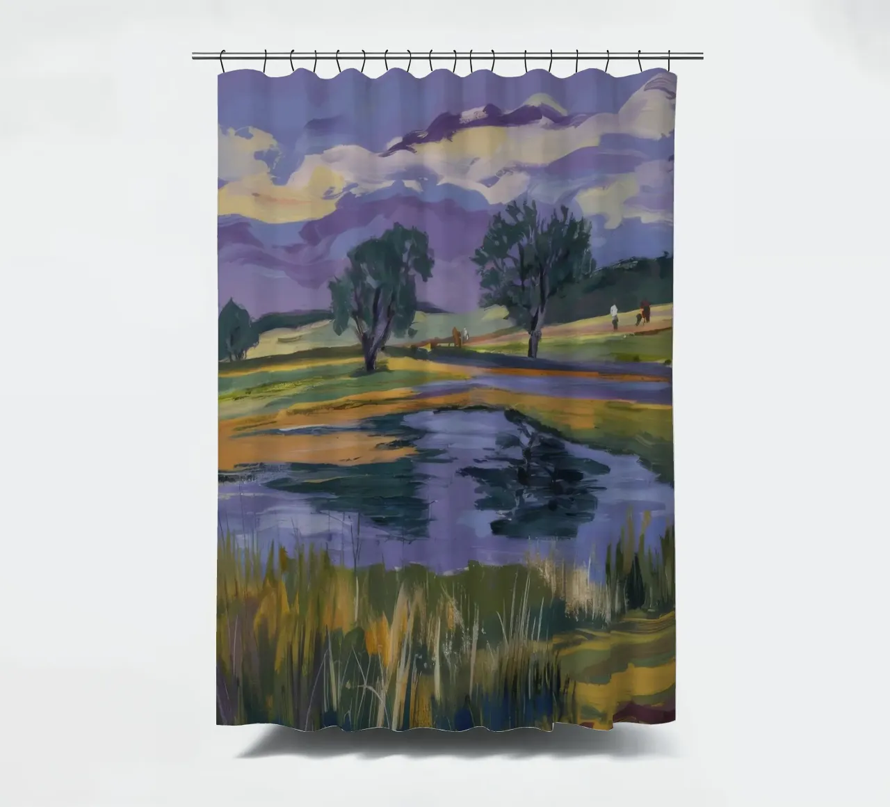 Lone Tree Waters shower curtain by Celestial Harmony