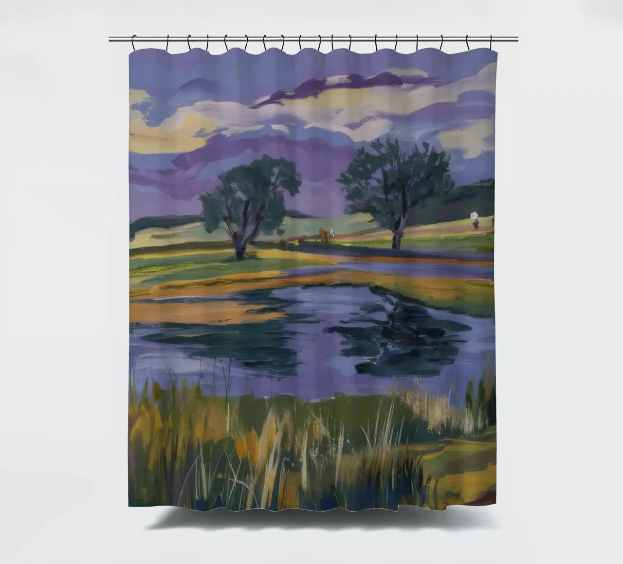 Lone Tree Waters shower curtain by Celestial Harmony