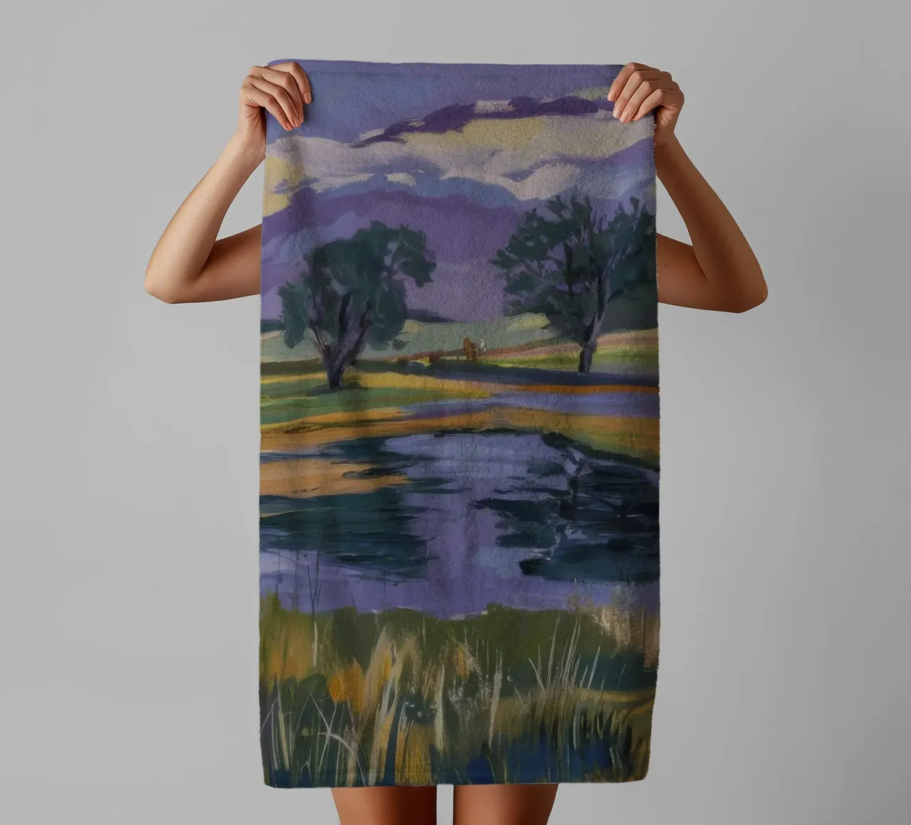 Lone Tree Waters towel by Celestial Harmony