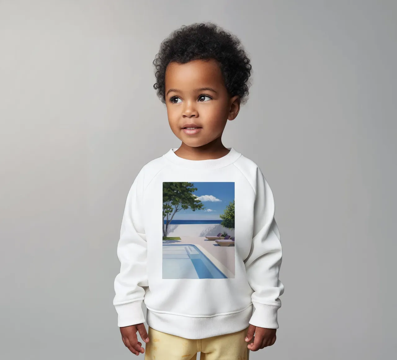 Azure-Pool-Horizont Baby Sweatshirt von Infinite Chroma