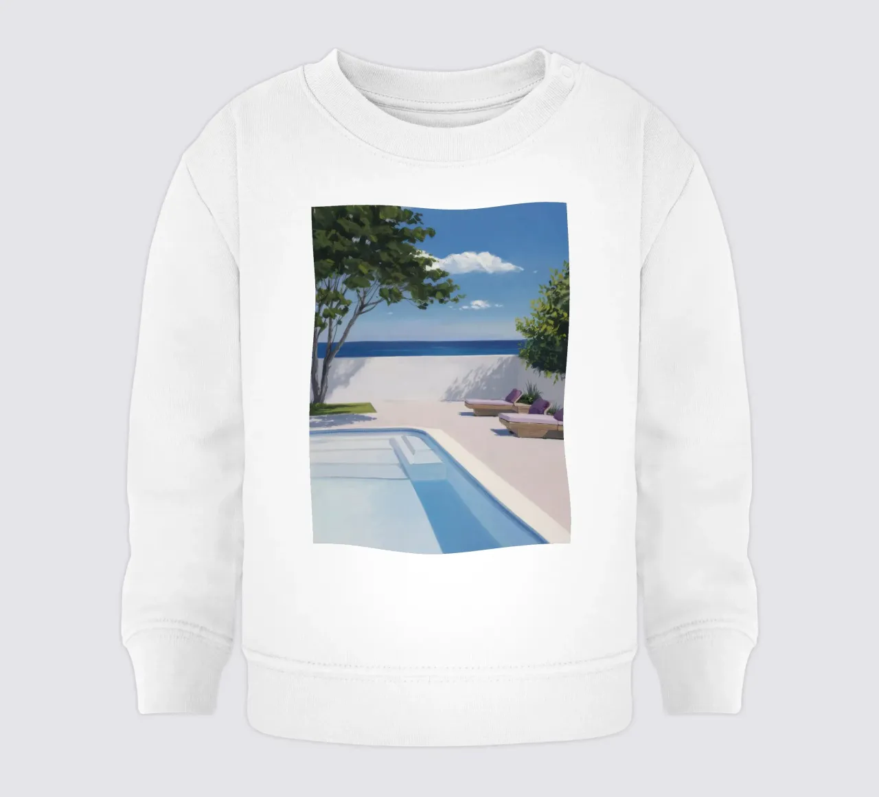 Azure-Pool-Horizont Baby Sweatshirt von Infinite Chroma