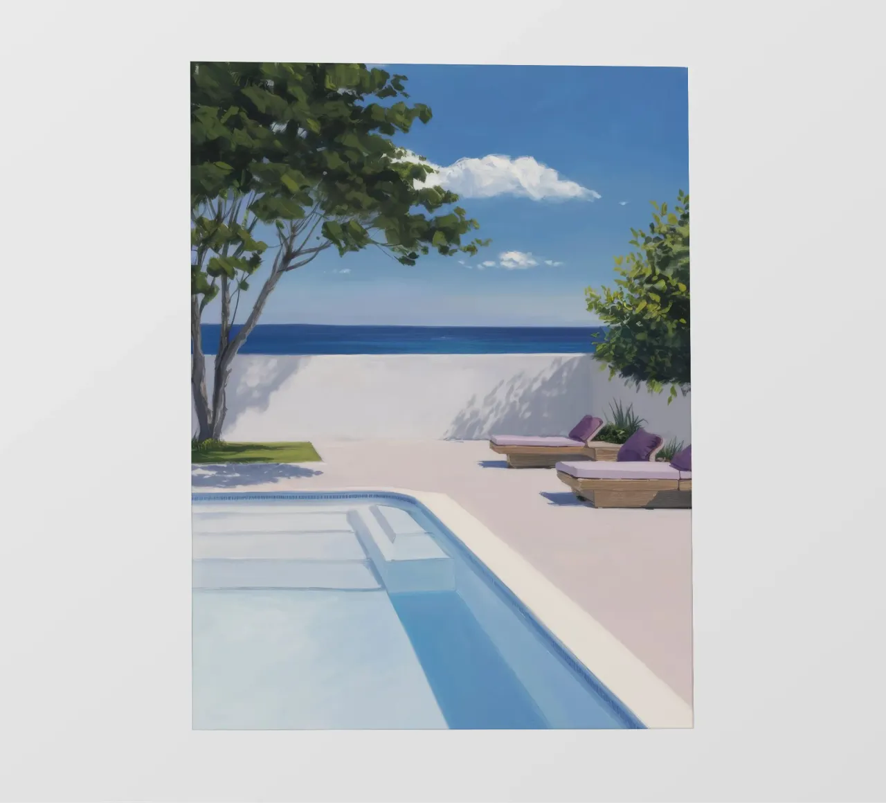 Azure-Pool-Horizont Backlit Folie von Infinite Chroma