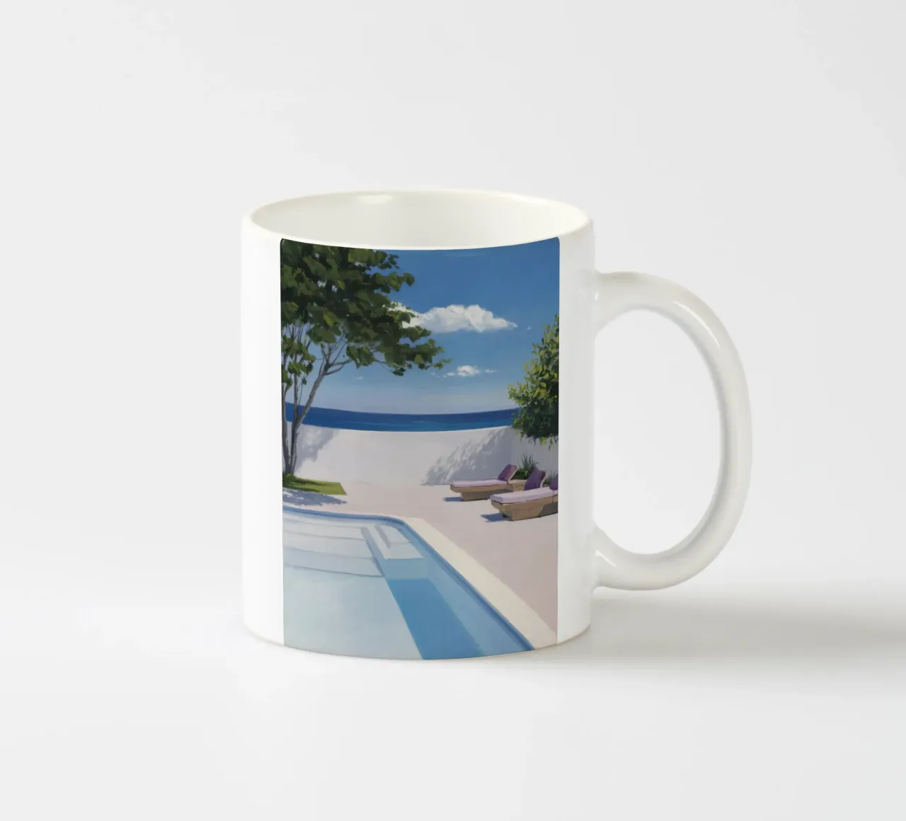 Azure Pool Horizon keramische mok van Infinite Chroma