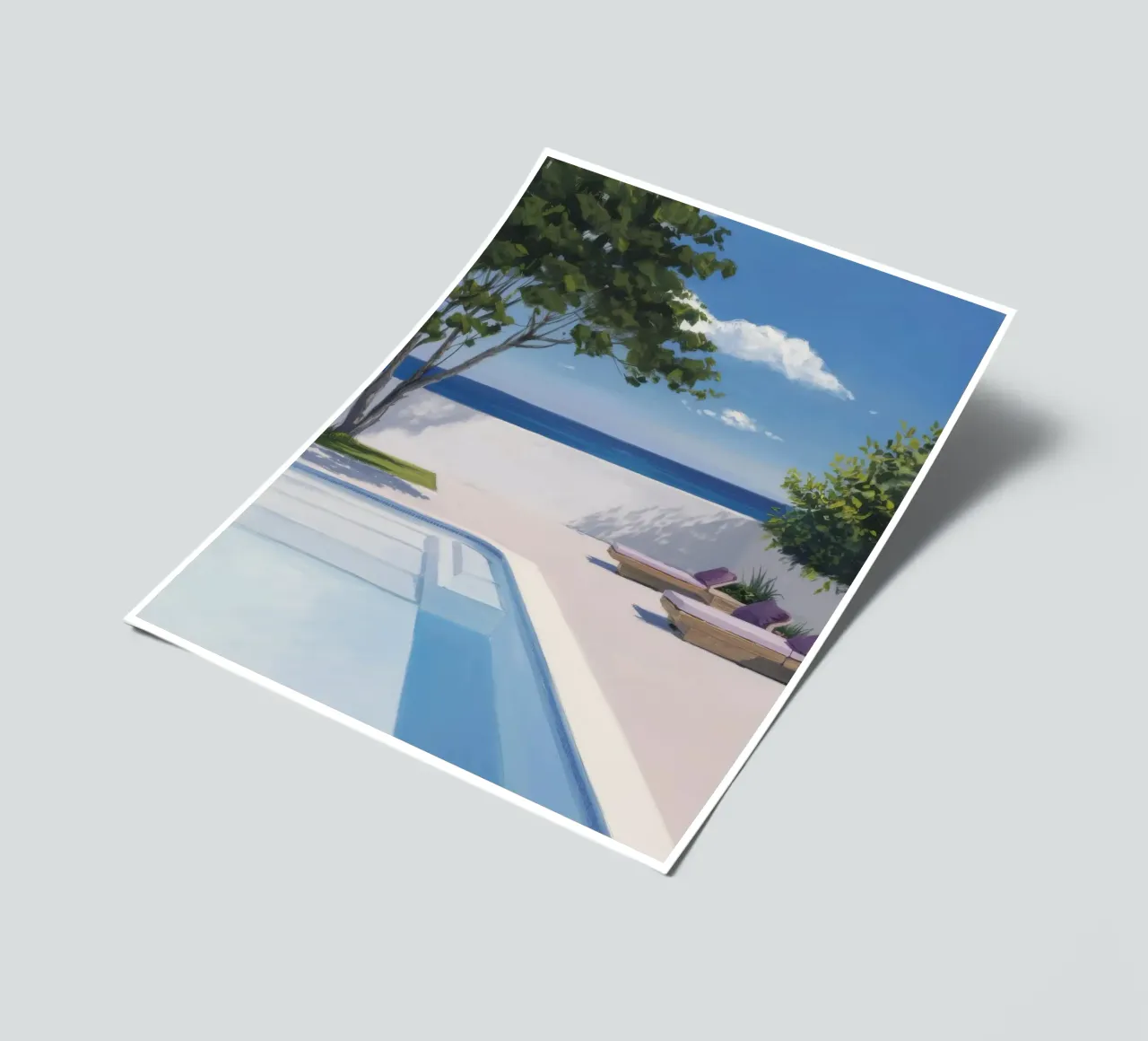 Azure-Pool-Horizont Stickerbogen von Infinite Chroma