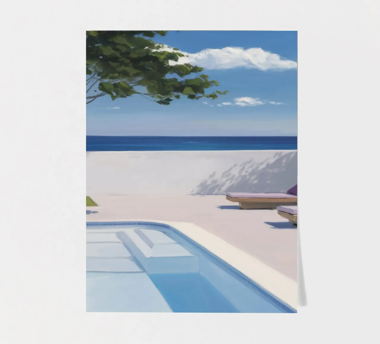 Azure-Pool-Horizont Stickerbogen von Infinite Chroma