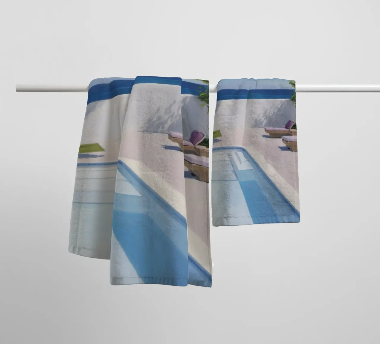 Azure-Pool-Horizont Handtuch von Infinite Chroma