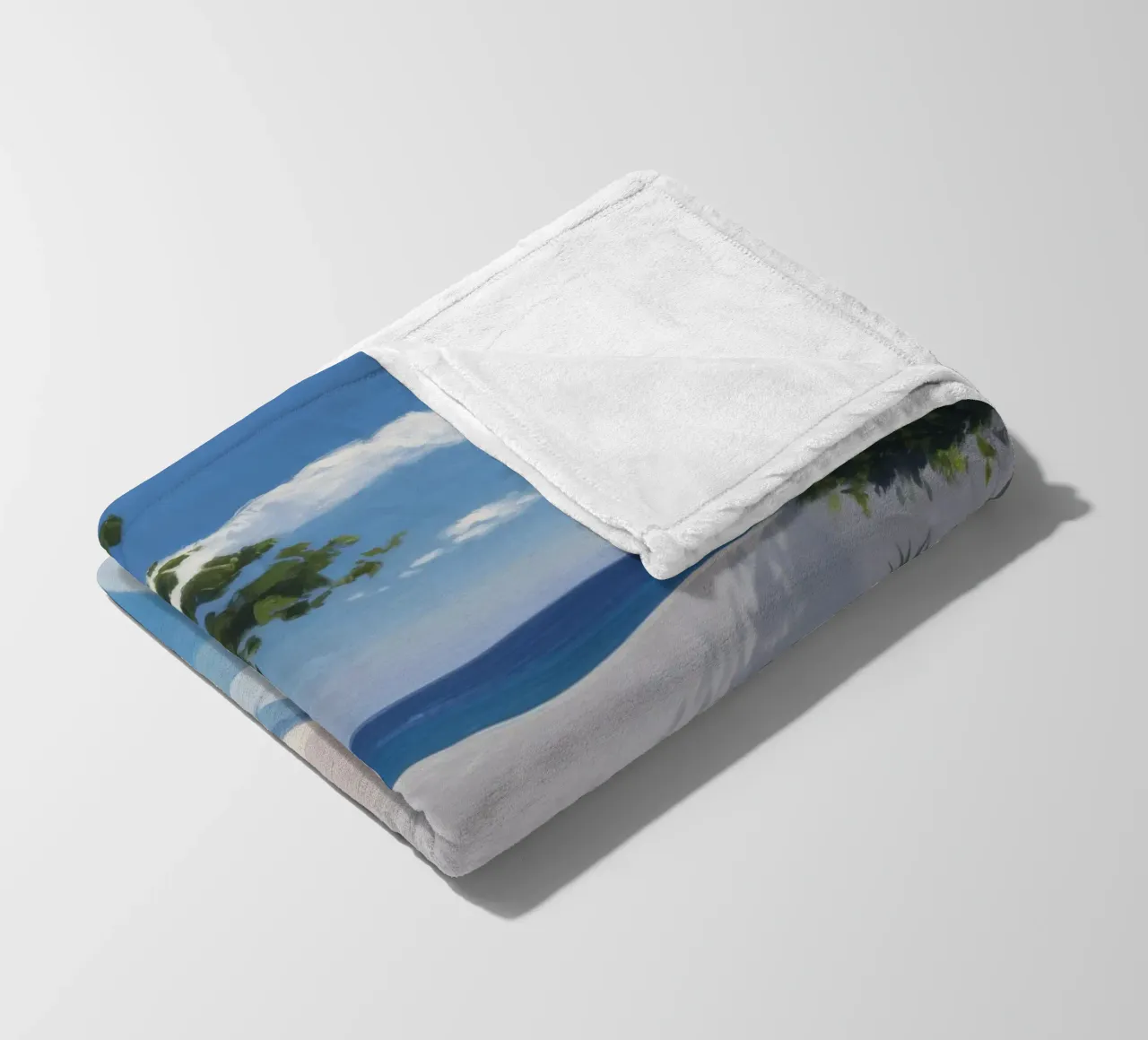 Azure-Pool-Horizont Fleecedecke von Infinite Chroma