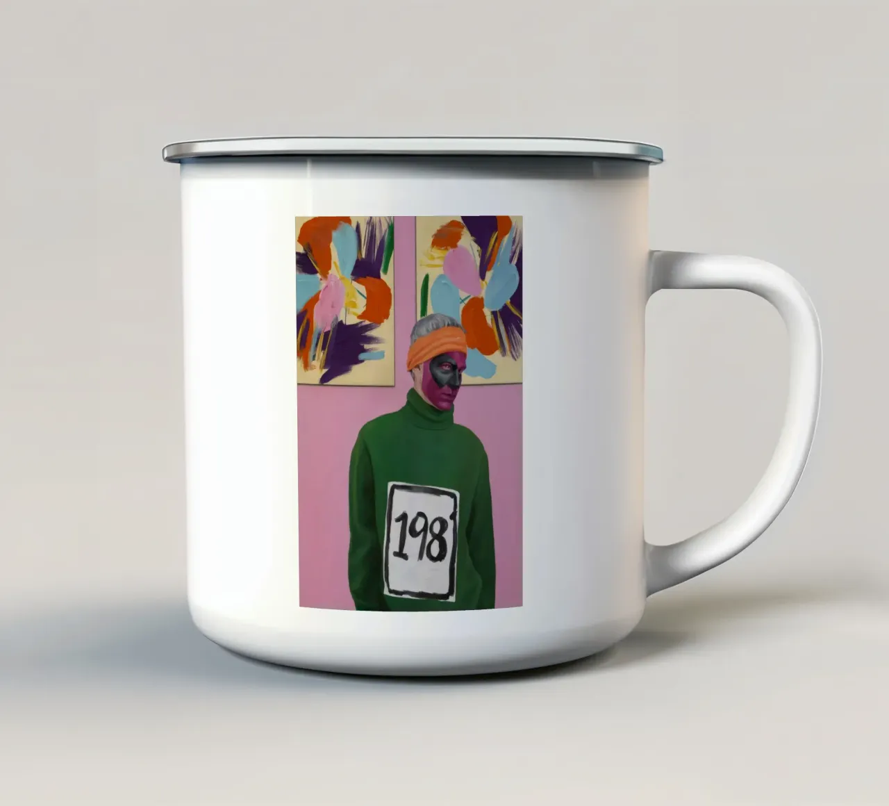 Numeri dell'aura di smeraldo tazza in smalto da Opal Strokes