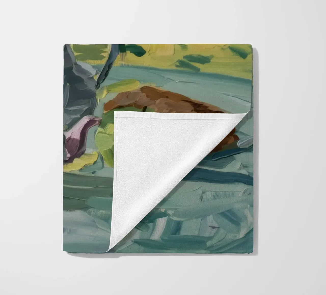 Sunflower Tea Harmony beach towel by Radiance Landscape
