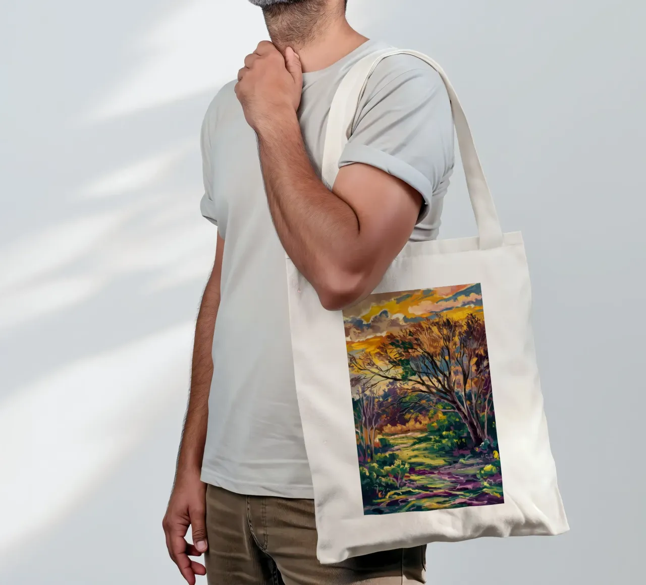 Passaggio del boschetto d'oro borsa in juta da Dream Spectrum