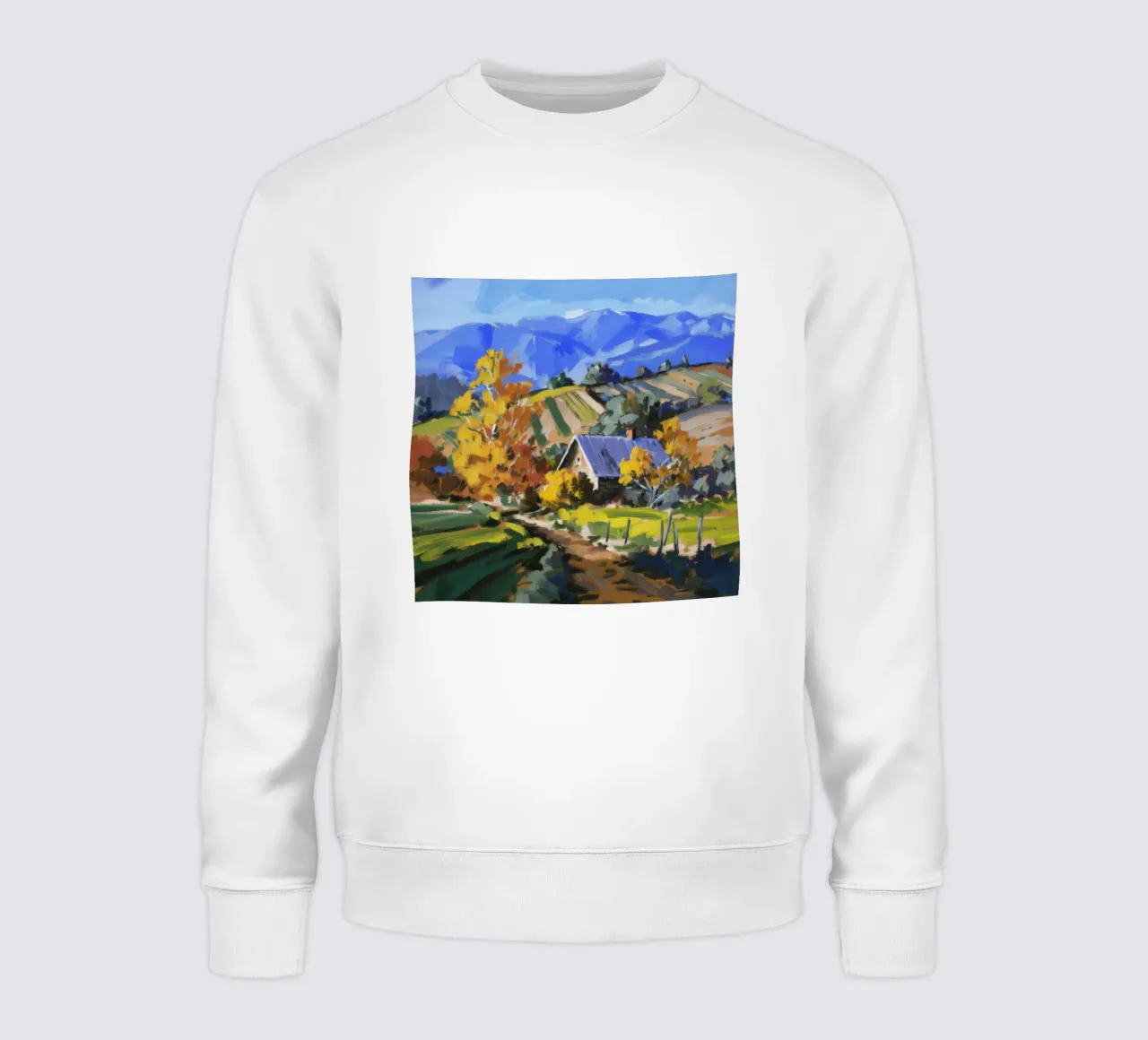 Patchwork d'autunno in collina felpa da Celestial Harmony