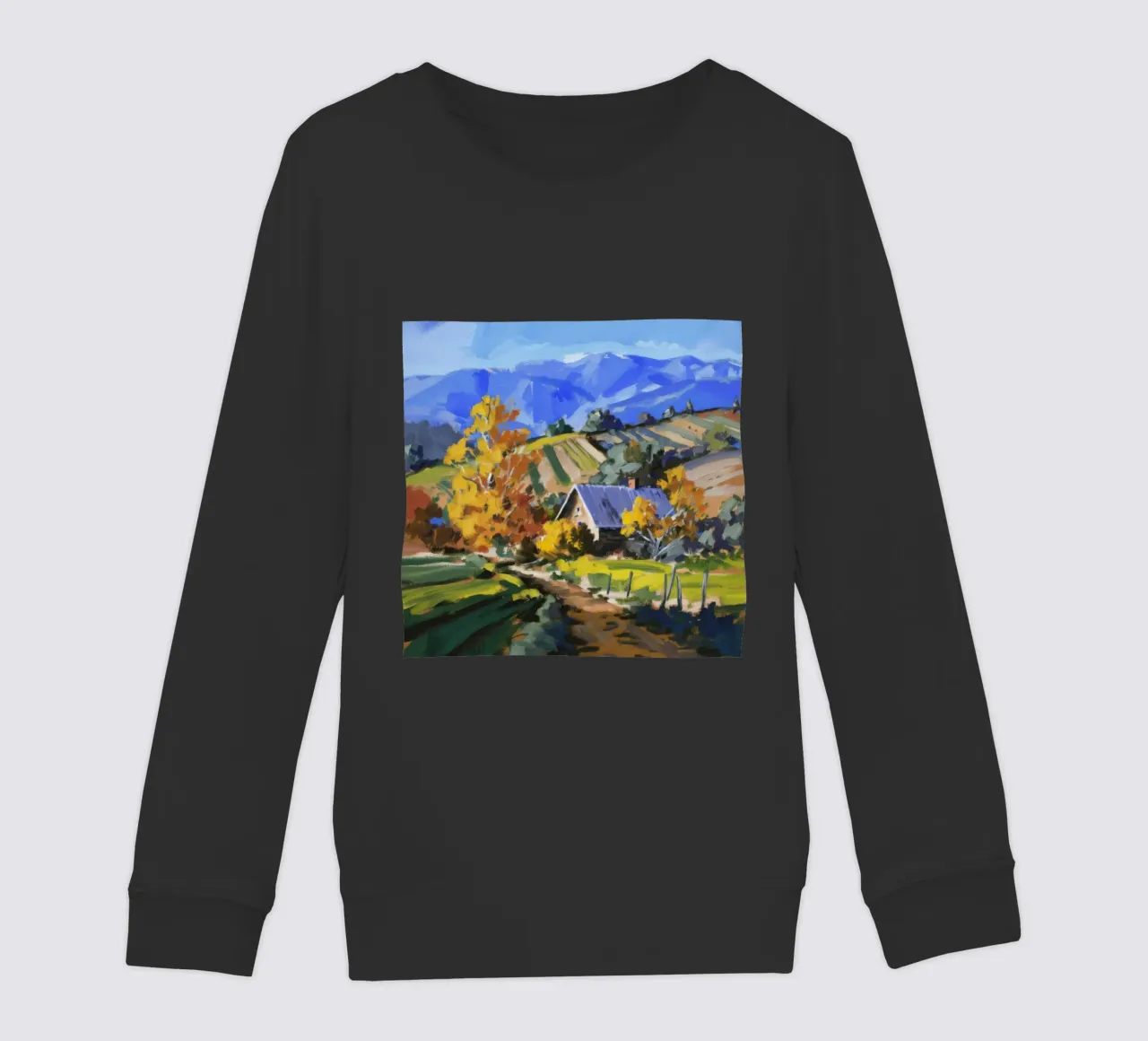 Patchwork d'autunno in collina felpa bambino da Celestial Harmony