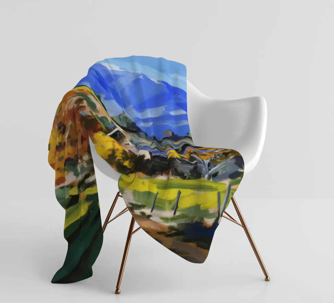 Patchwork d'autunno in collina coperta in pile da Celestial Harmony