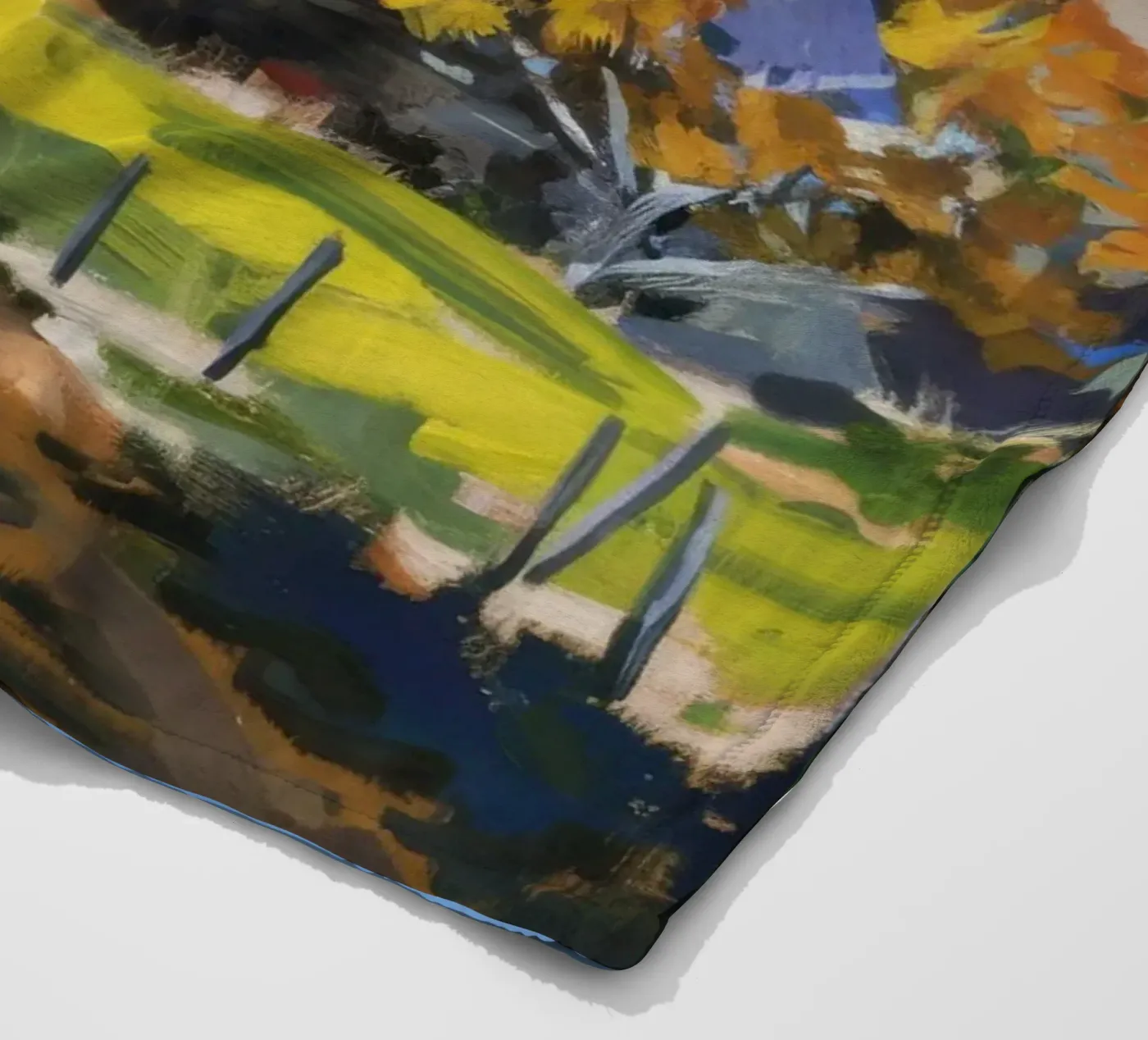 Hillside Autumn Patchwork Fleecedecke von Celestial Harmony