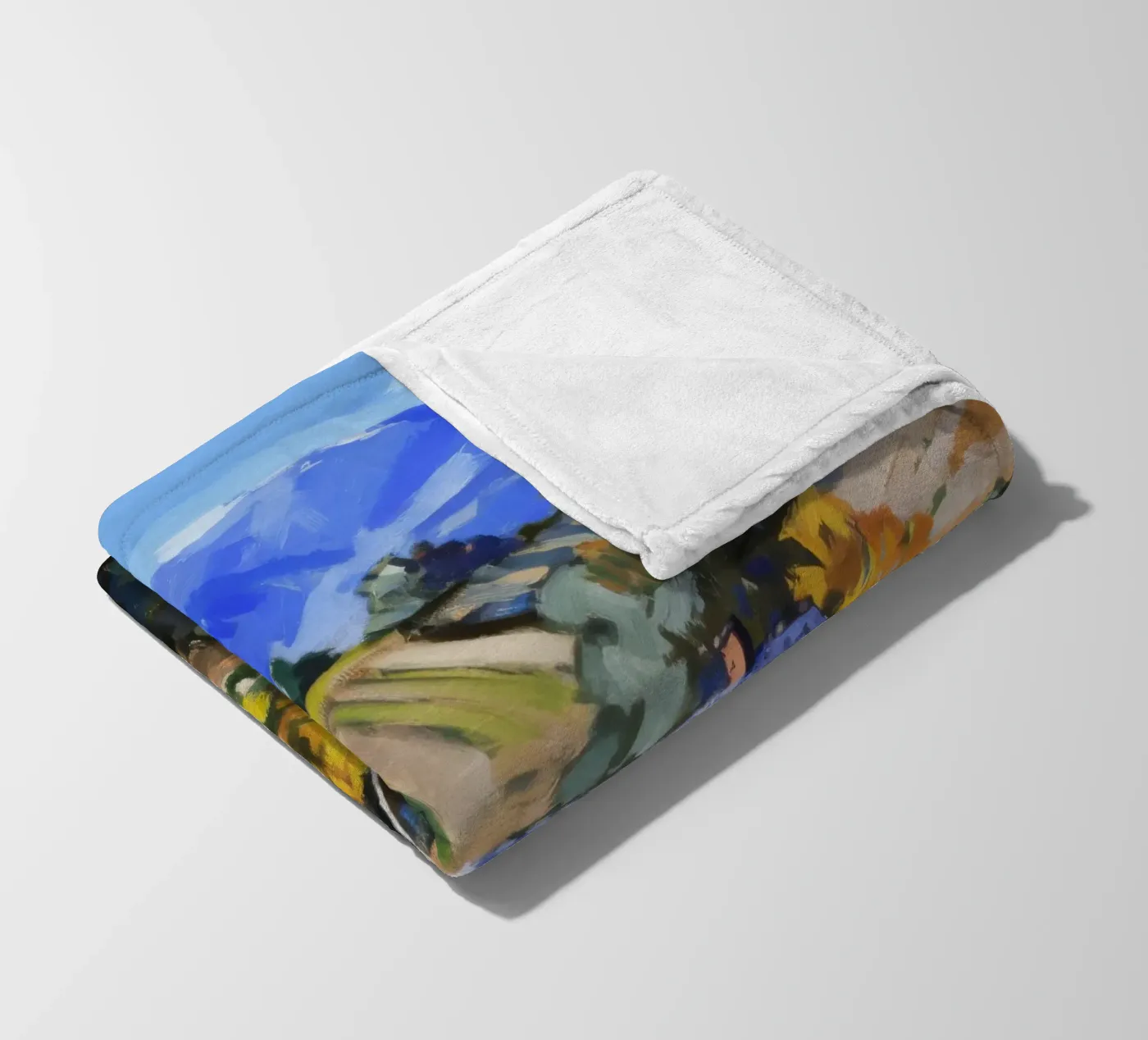 Hillside Autumn Patchwork Fleecedecke von Celestial Harmony