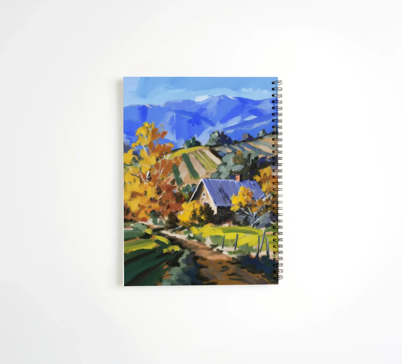 Patchwork d'autunno in collina diario ad anelli da Celestial Harmony