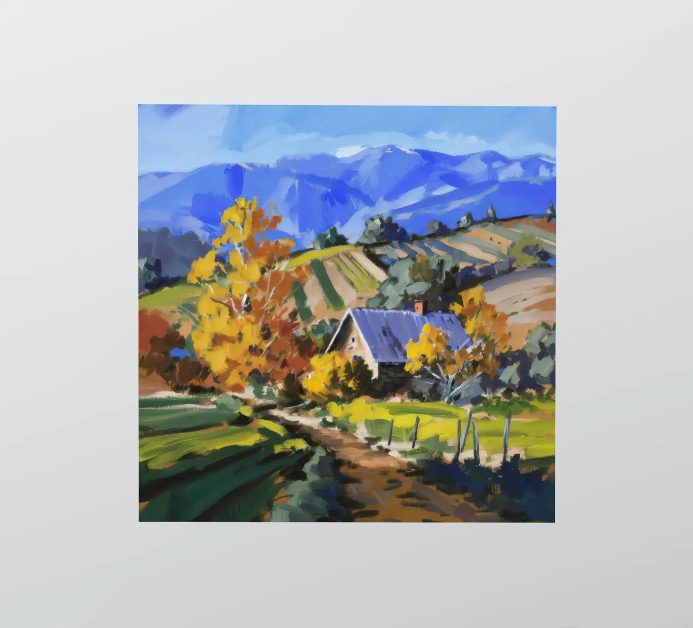 Hillside Autumn Patchwork sticker by Celestial Harmony