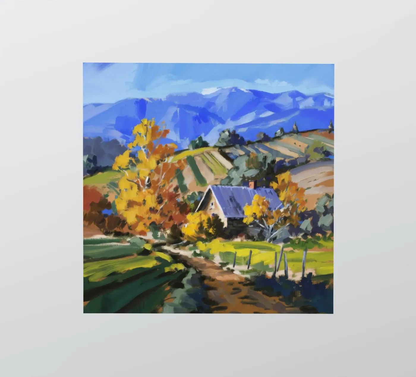 Hillside Autumn Patchwork sticker by Celestial Harmony