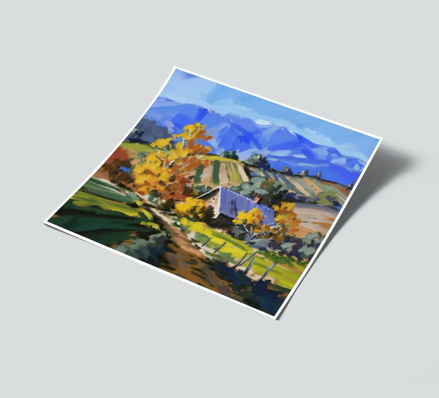 Hillside Autumn Patchwork sticker sheet by Celestial Harmony