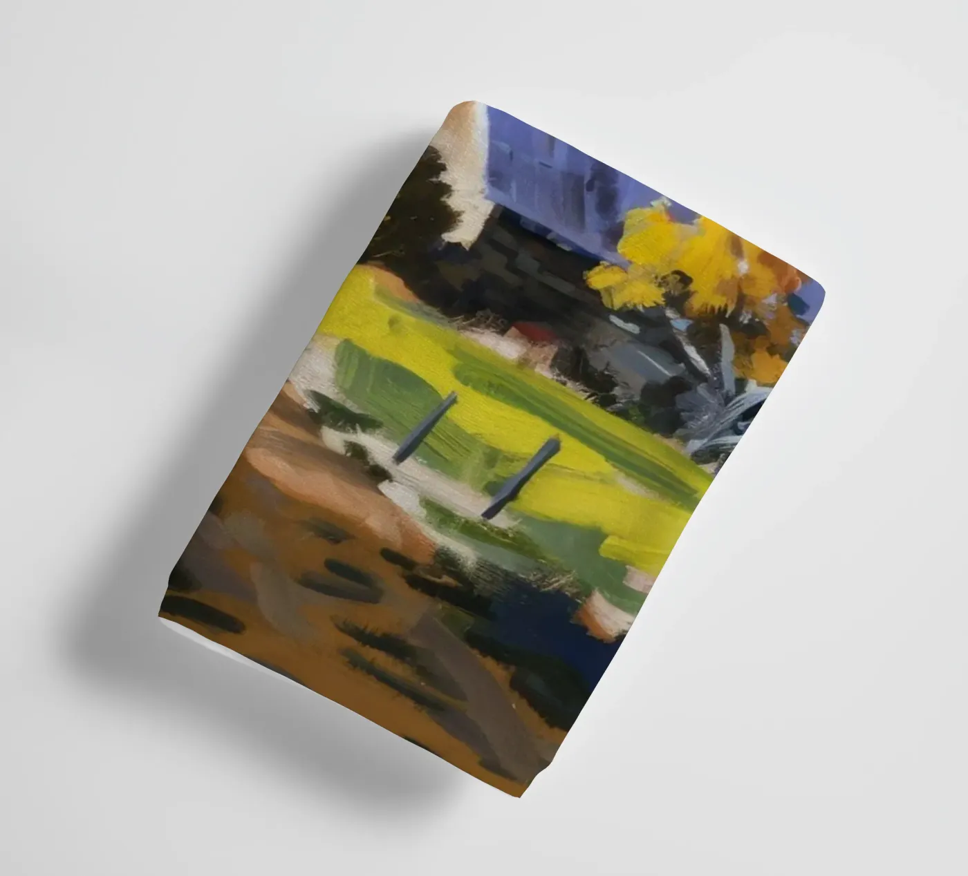 Hillside Autumn Patchwork towel by Celestial Harmony