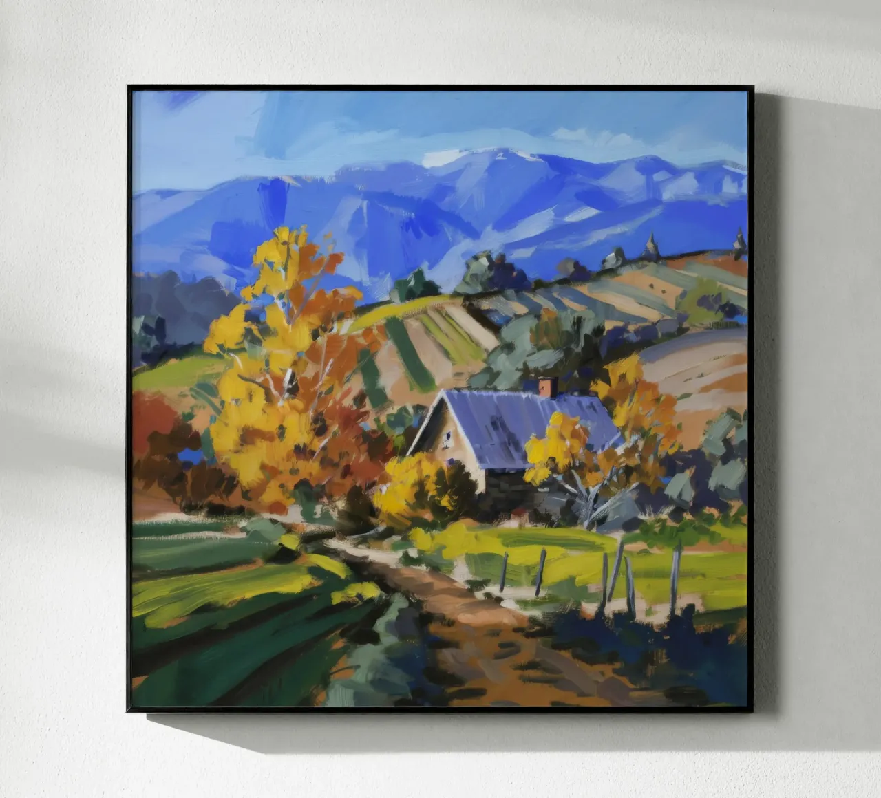 Patchwork d'autunno in collina plexiglass da Celestial Harmony