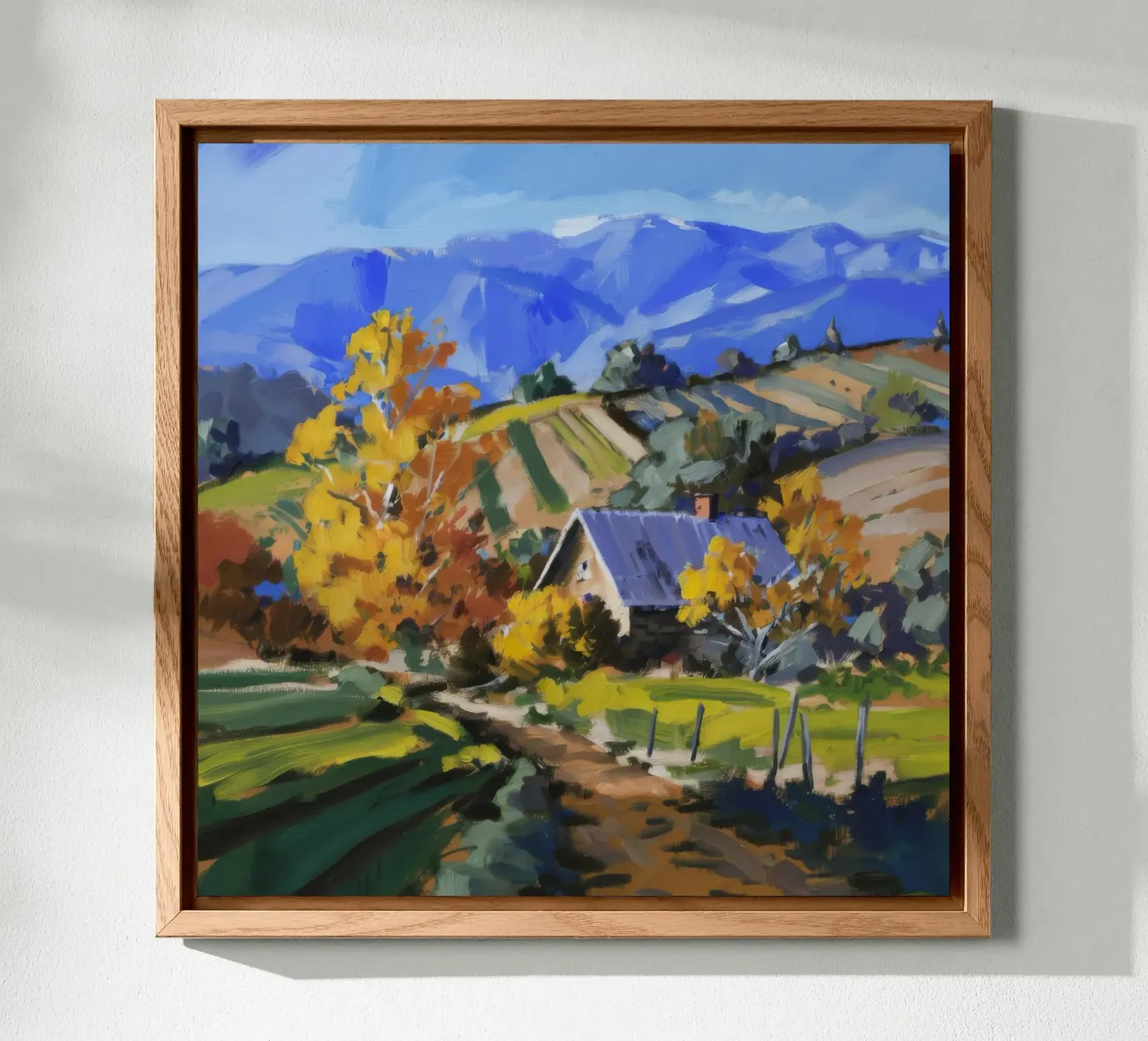 Hillside Autumn Patchwork forex plate by Celestial Harmony