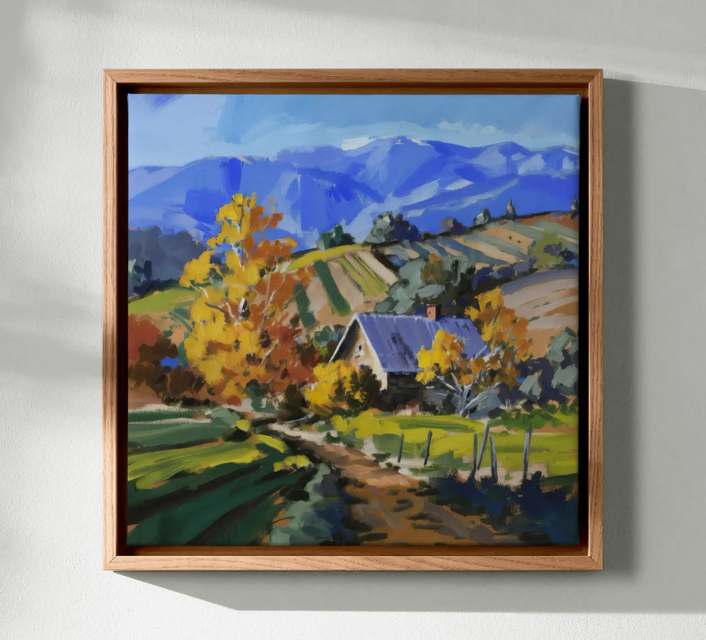 Hillside Autumn Patchwork canvas by Celestial Harmony