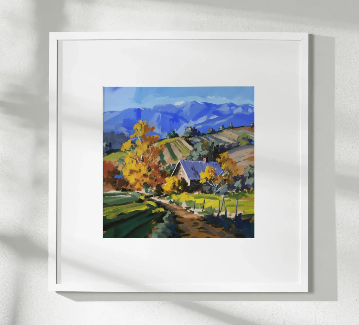 Hillside Autumn Patchwork Poster von Celestial Harmony