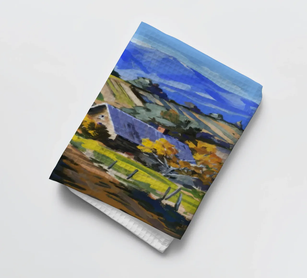 Patchwork d'autunno in collina canovaccio da cucina da Celestial Harmony