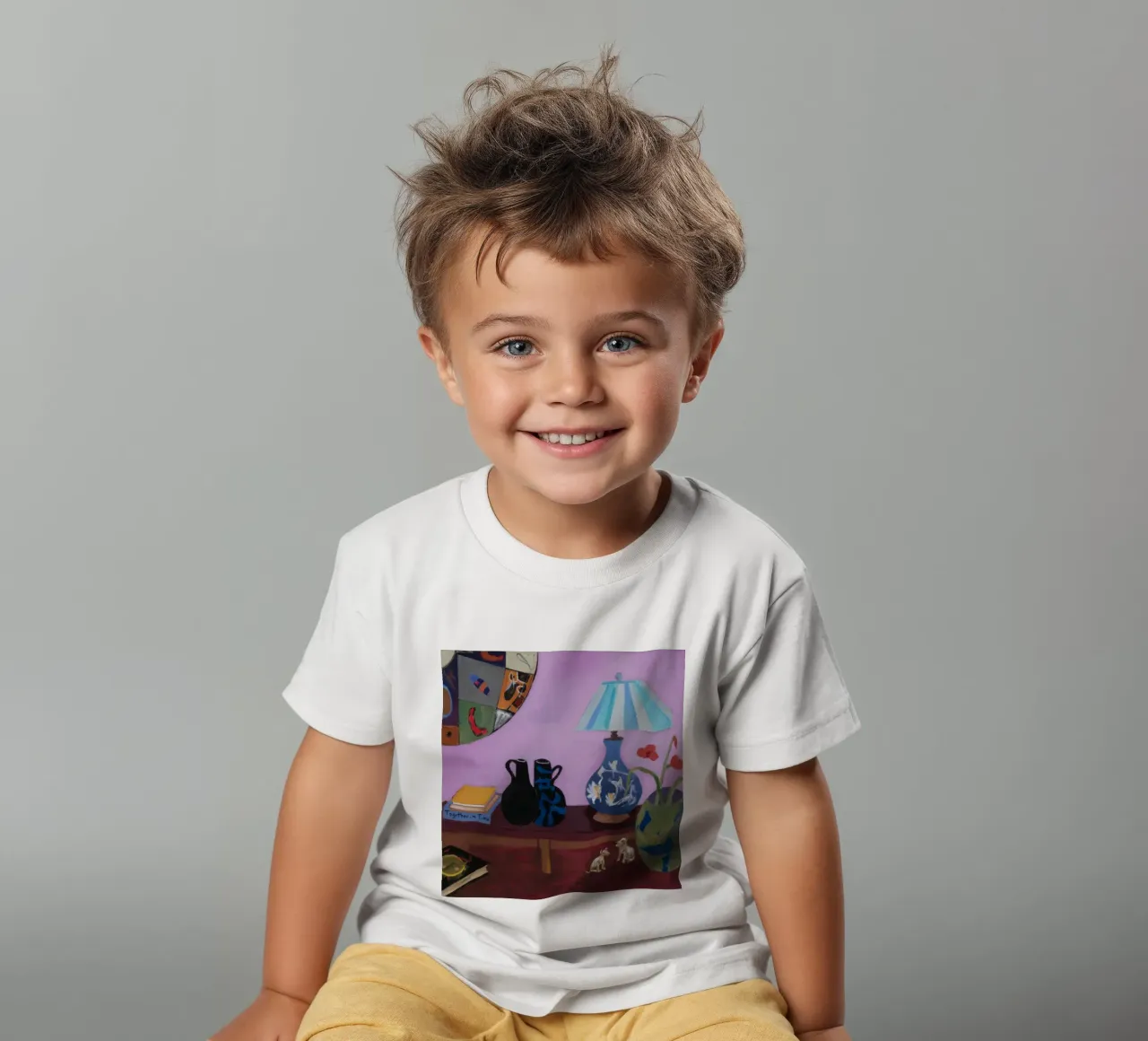 Menagerie di lampade color malva t-shirt bambini da Opal Strokes