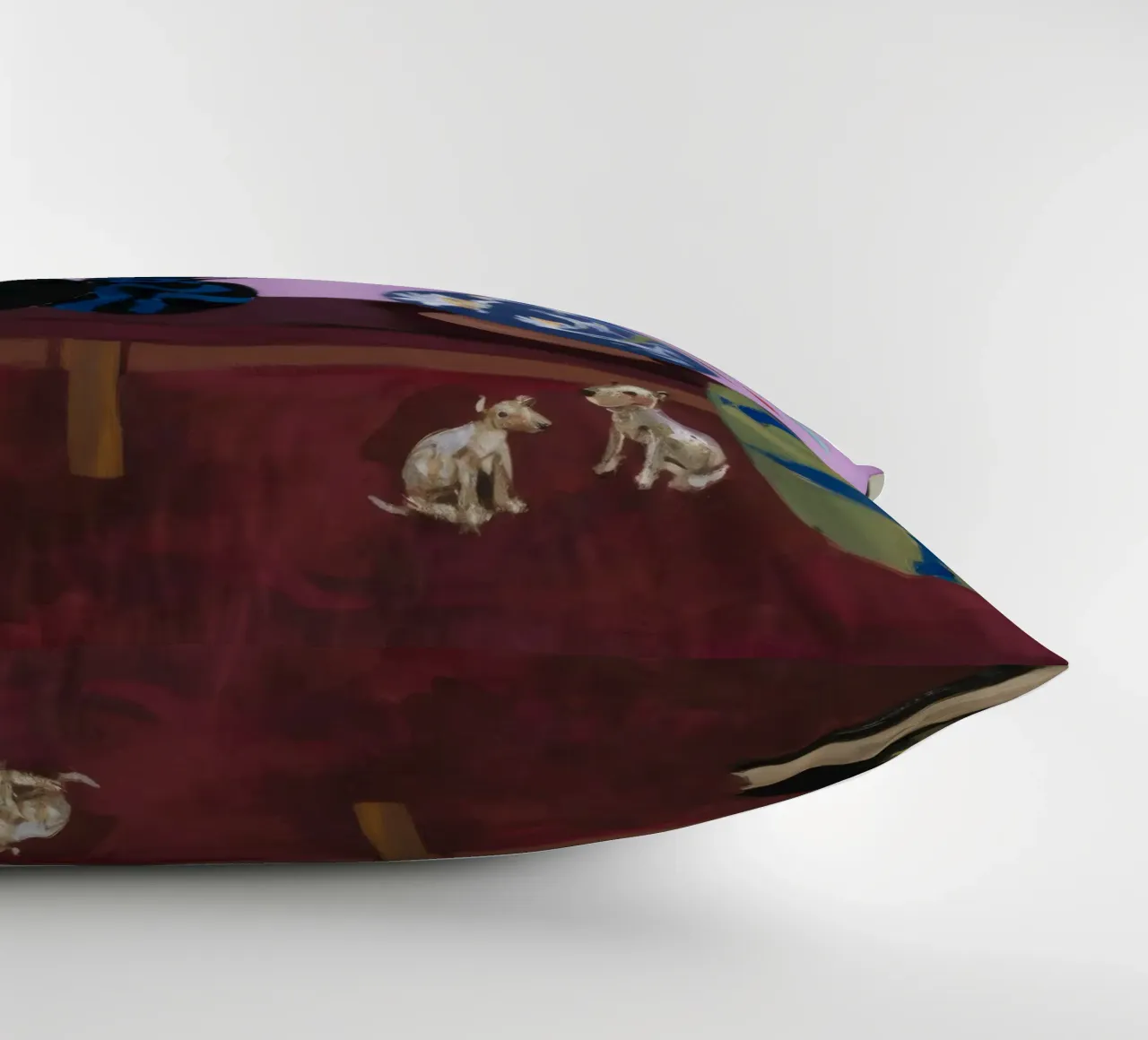 Menagerie di lampade color malva cuscino da Opal Strokes