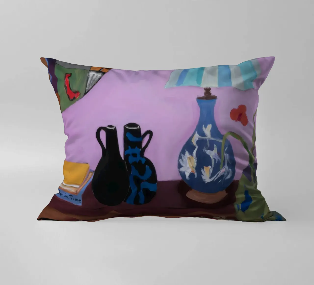Menagerie di lampade color malva cuscino da Opal Strokes