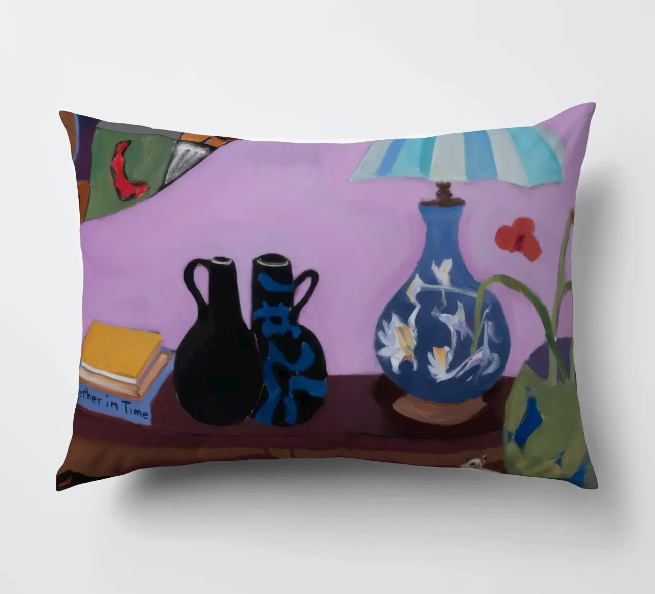 Menagerie di lampade color malva cuscino da Opal Strokes