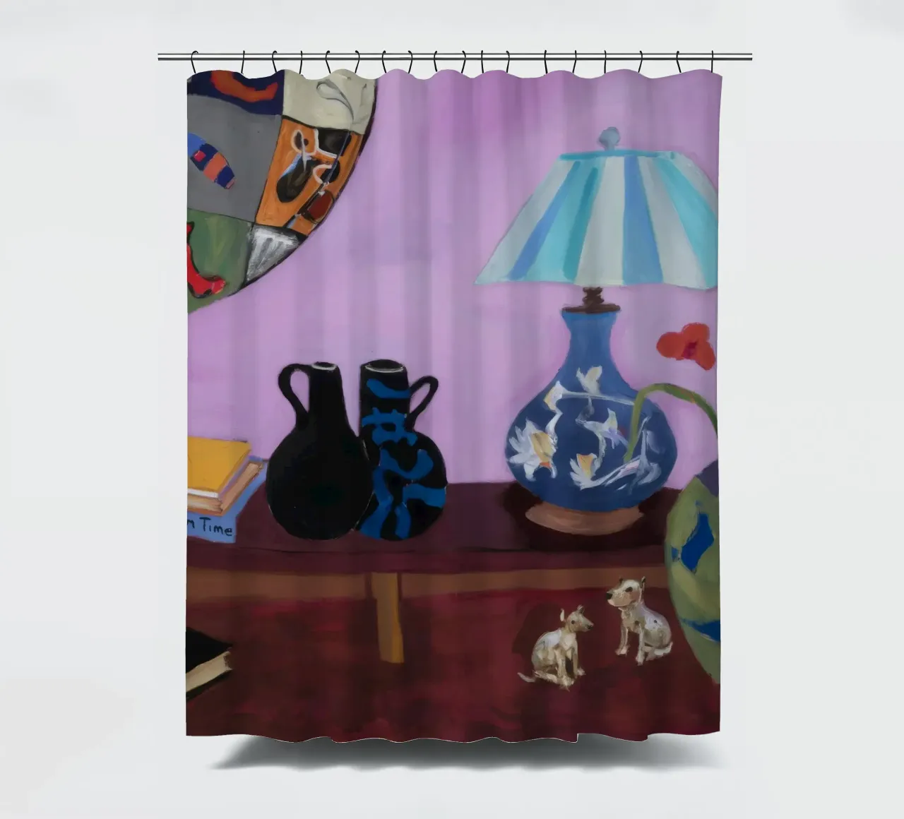 Menagerie di lampade color malva tenda da doccia da Opal Strokes