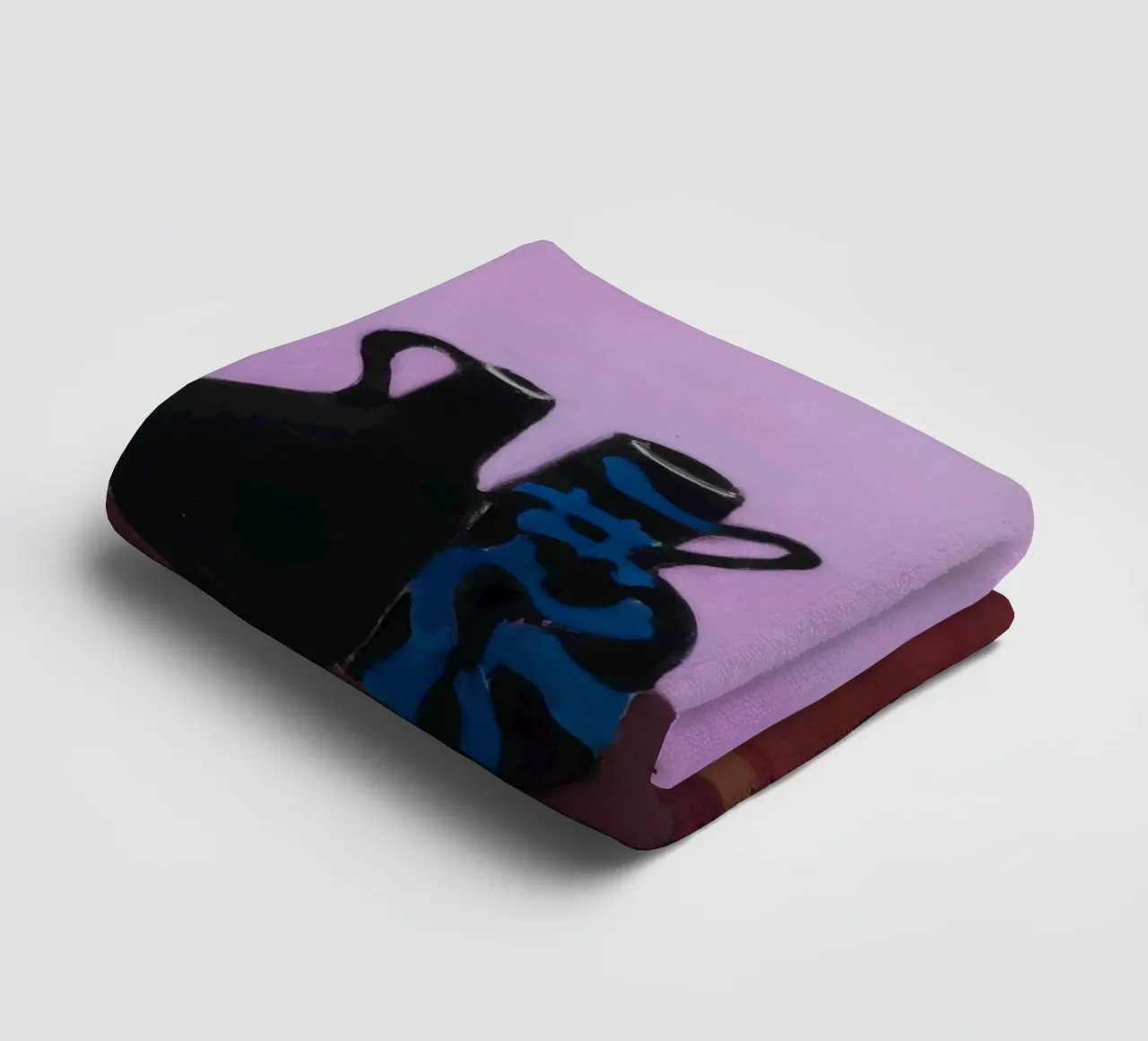Menagerie di lampade color malva asciugamano da bagno da Opal Strokes