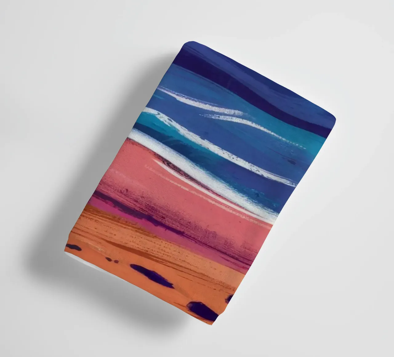 Bandiera nera sulla spiaggia asciugamano da bagno da Silk Palette