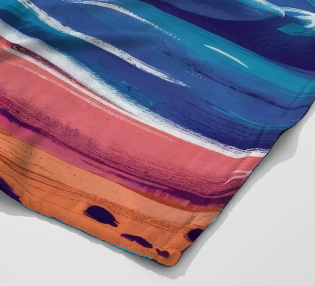 Bandiera nera sulla spiaggia coperta in pile da Silk Palette