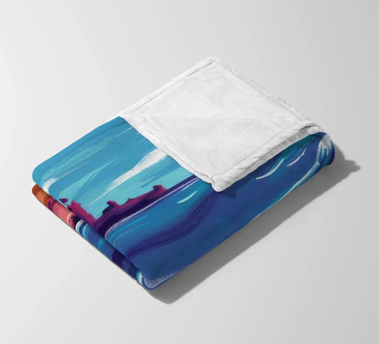 Bandiera nera sulla spiaggia coperta in pile da Silk Palette