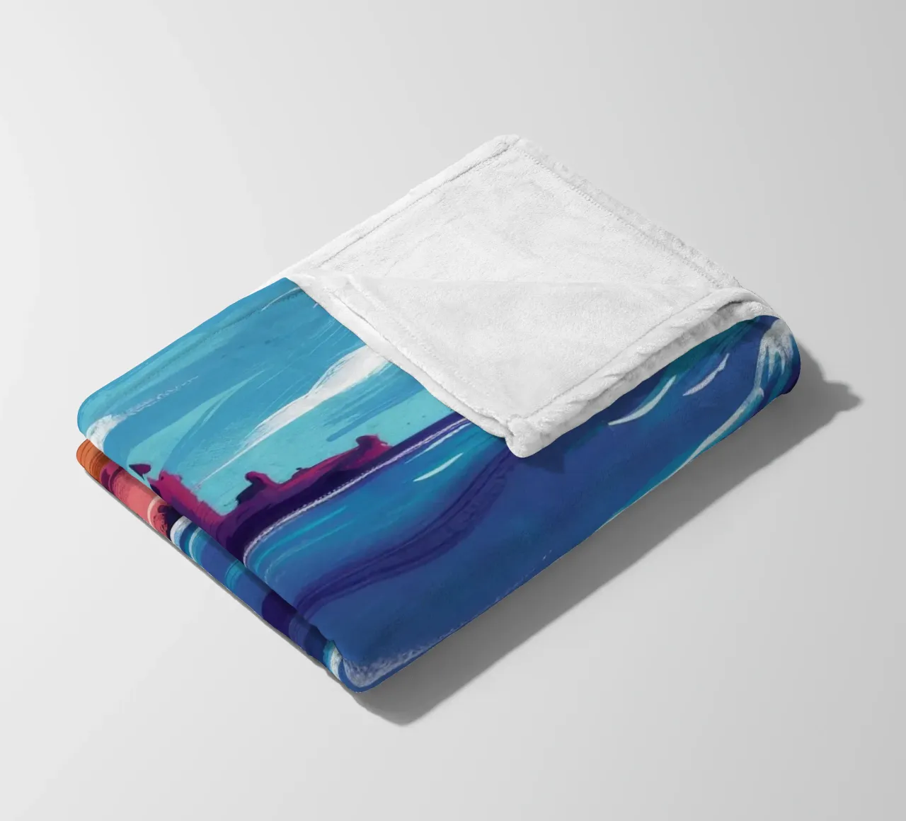 Bandiera nera sulla spiaggia coperta in pile da Silk Palette