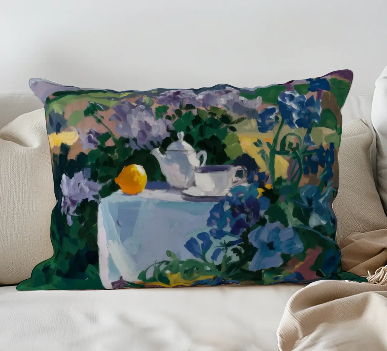 Giardino dell'Iris Serenity cuscino da Radiance Landscape