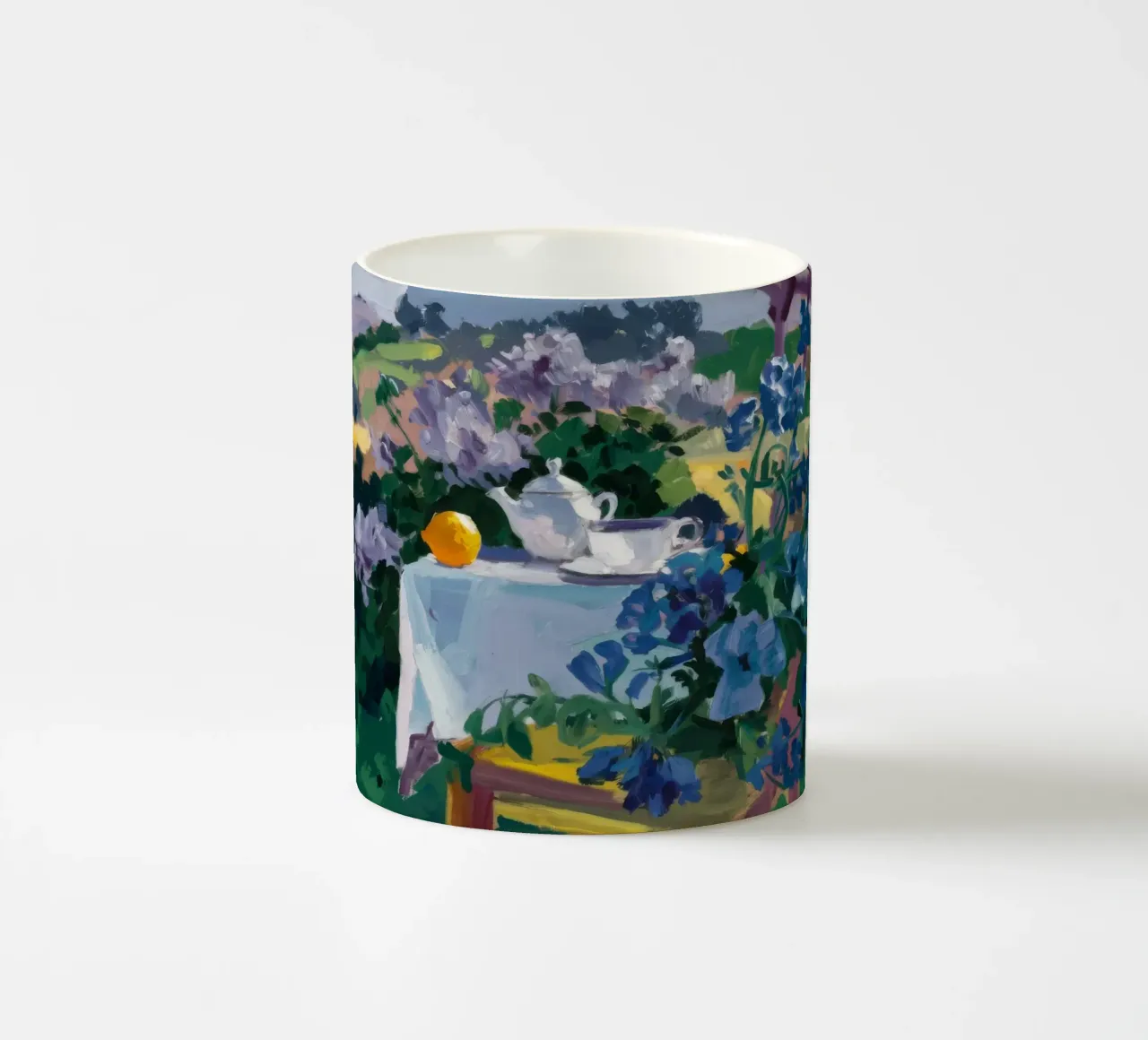 Giardino dell'Iris Serenity tazza in ceramica da Radiance Landscape