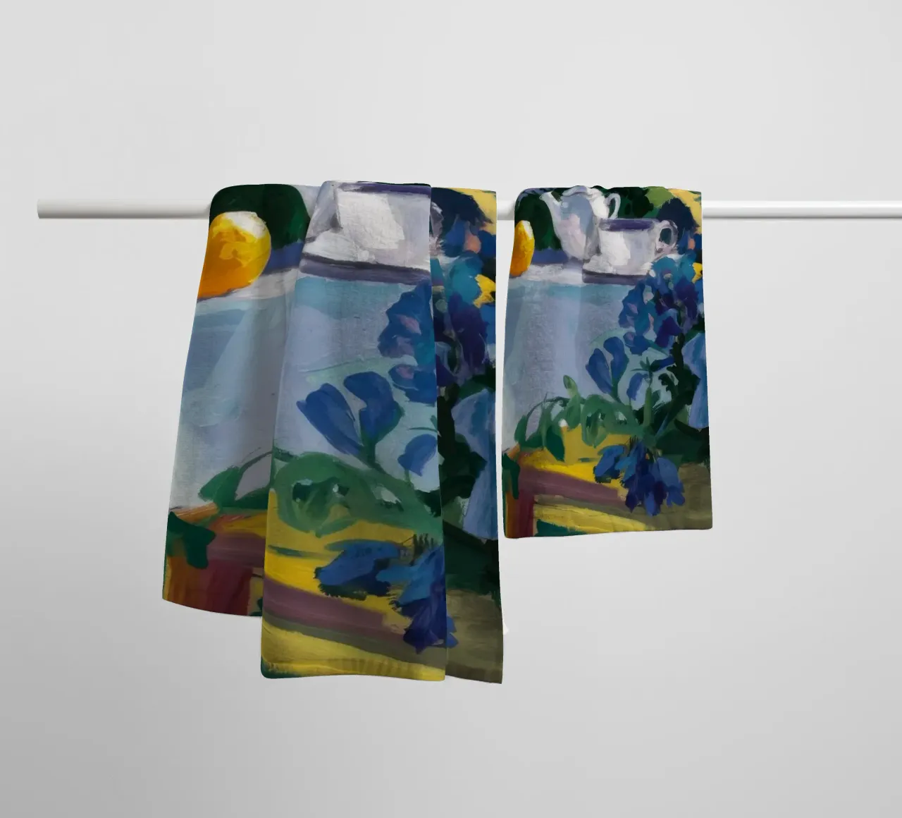 Giardino dell'Iris Serenity asciugamano da bagno da Radiance Landscape