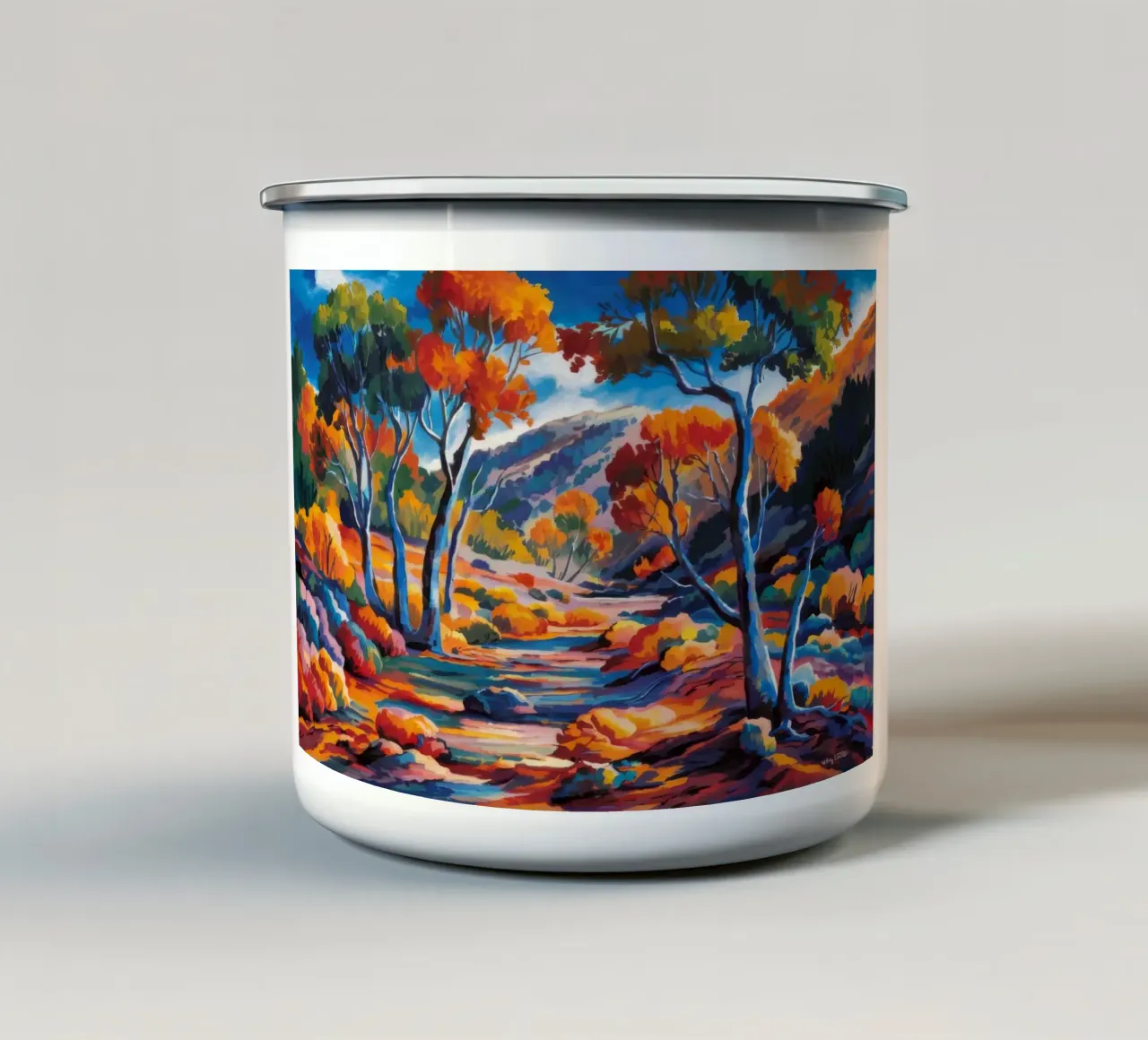 Sentiero del Picco Cremisi tazza in smalto da Dream Spectrum