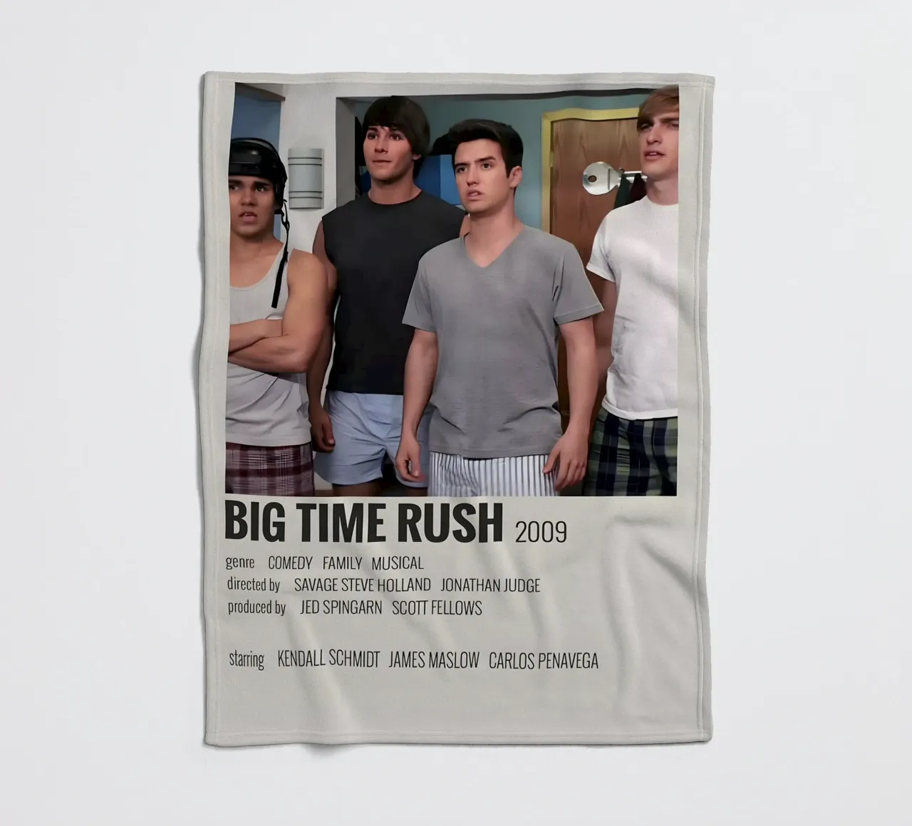 BIG TIME RUSH 2009 coperta in pile da MVFminimalist