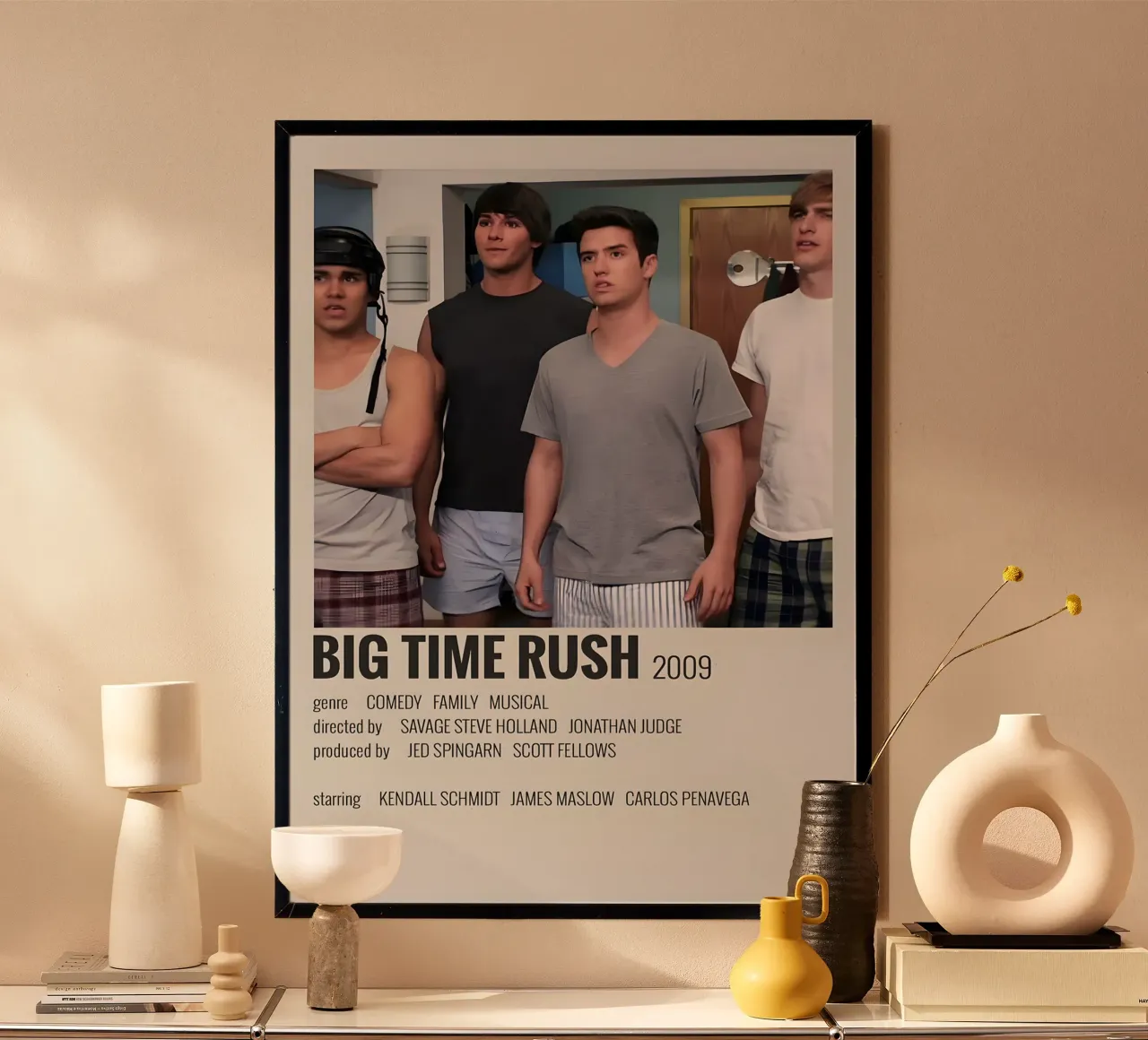 BIG TIME RUSH 2009 poster da MVFminimalist