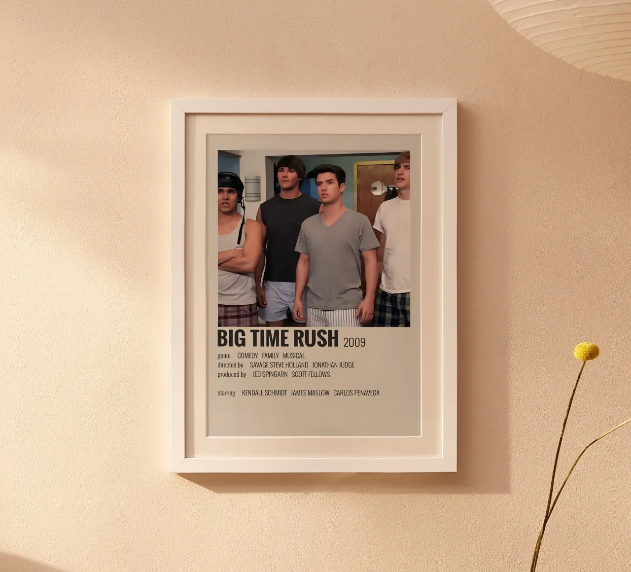 BIG TIME RUSH 2009 poster da MVFminimalist