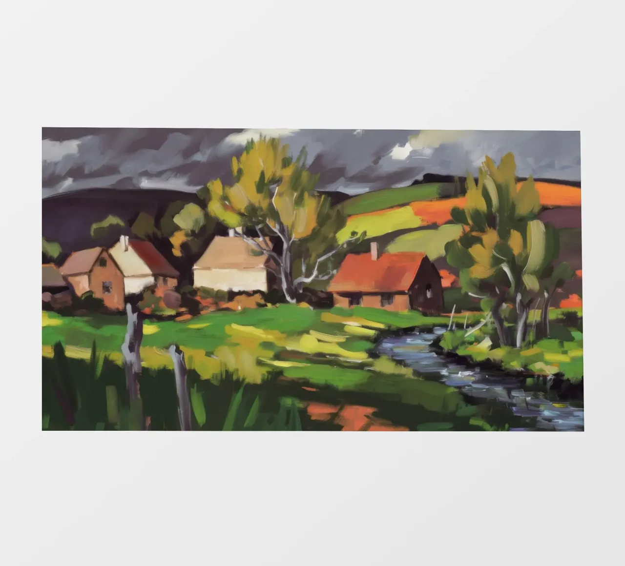 Tranquillo borgo di campagna telo in pvc da Celestial Harmony