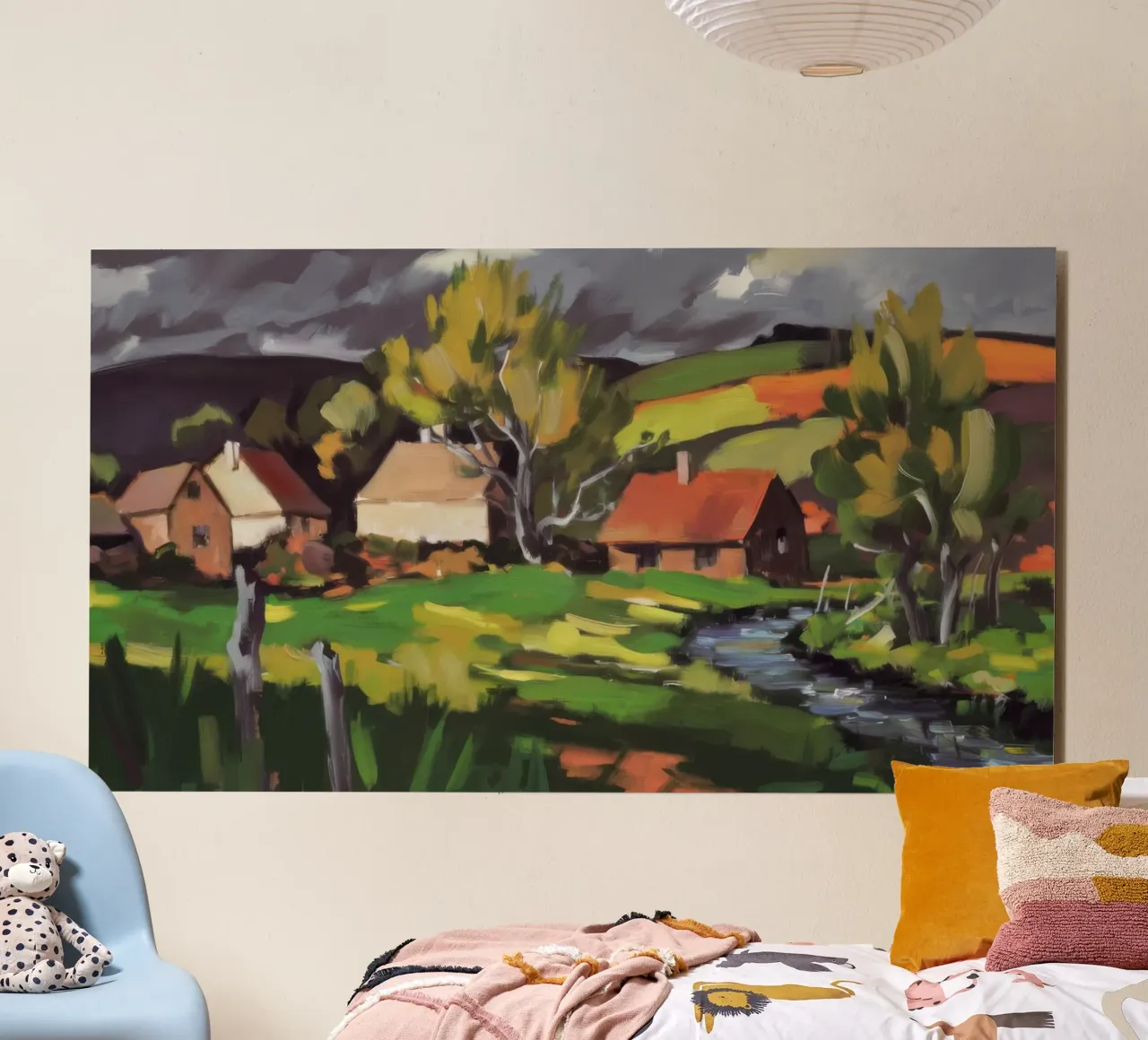 Tranquillo borgo di campagna alluminio dibond da Celestial Harmony