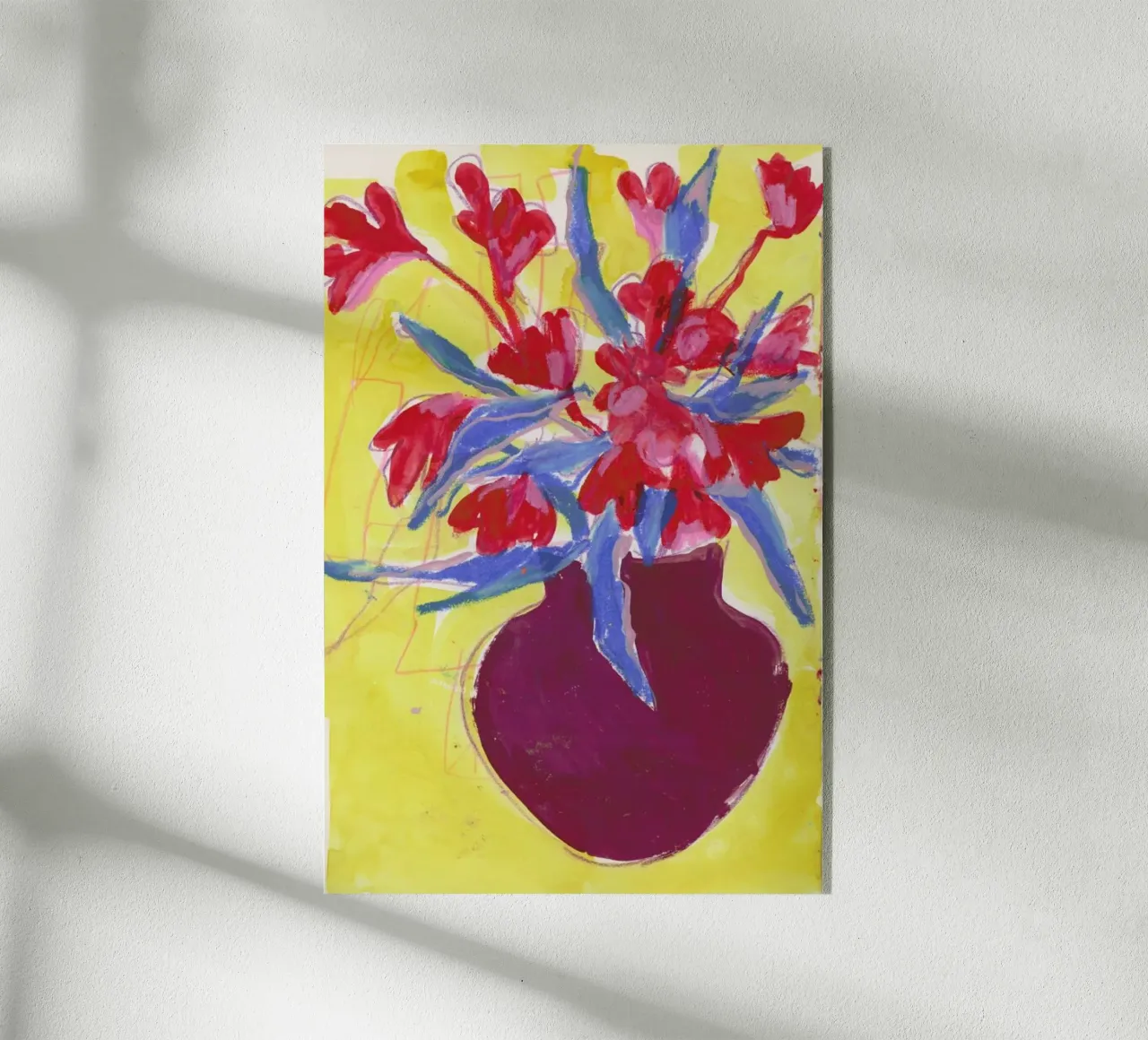 First Half Yellow Sketchbook Page plexiglass da Sonia Brittain