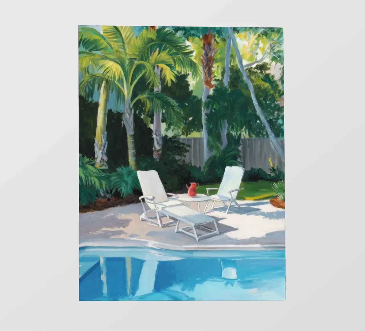 Sunlit Palm Oasis photo wallpaper by Infinite Chroma